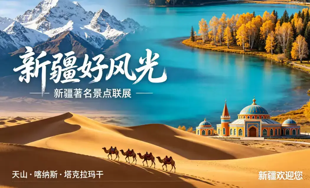 A roadside teahouse in a small Xinjiang county