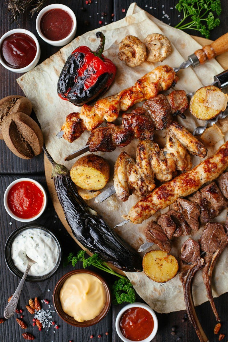 Lamb skewers, Xinjiang