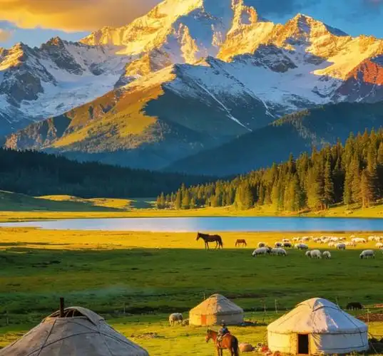 Open Xinjiang steppe under a wide sky